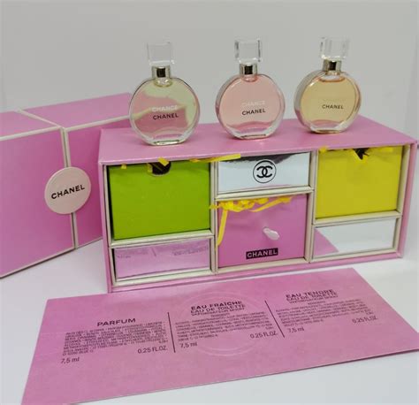 chanel chance miniature perfume set|chanel chance perfume 100ml boots.